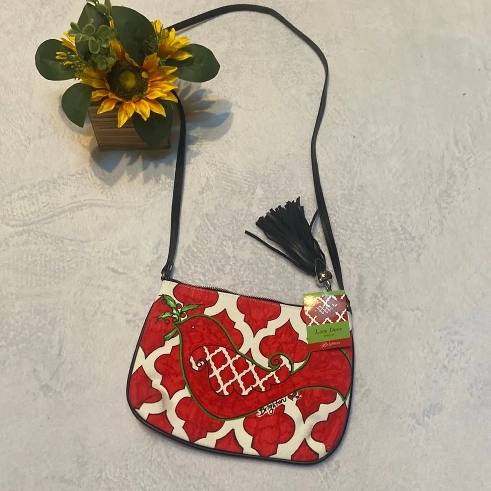BRIGHTON NWT Love Dove Pouch Purse Cross Body